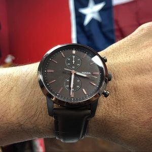 🔴SOLD🔴 Fossil Men’s Brown Leather Townsmen Watch